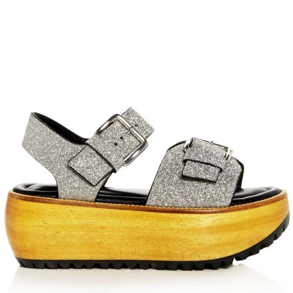 Marni Shoes Marni Glitter Platform Sandal Poshmark